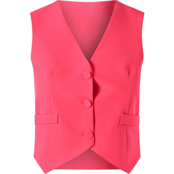 gilet Rinascimento rosa tinta unita