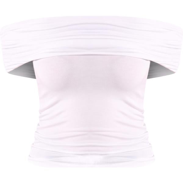 top Rinascimento bianco tinta unita