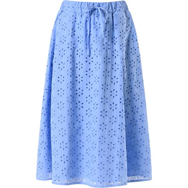 gonne longuette Rinascimento blu tinta unita