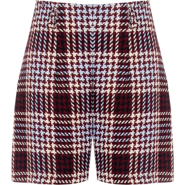 shorts Rinascimento rosso a quadri