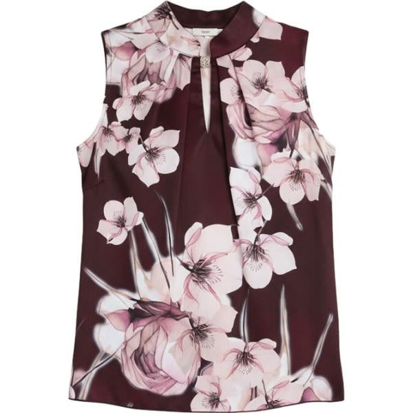 top Rinascimento multicolore a fiori