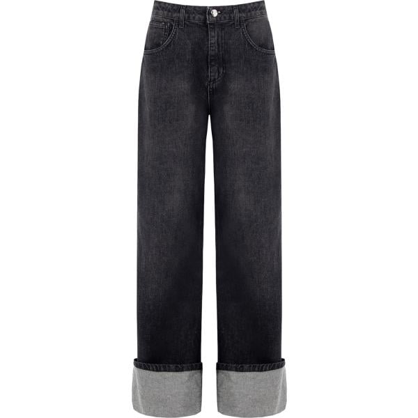 jeans Rinascimento nero tinta unita