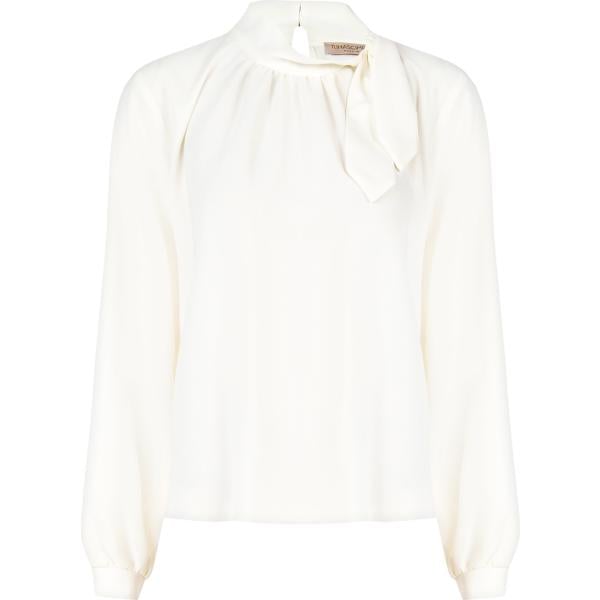 bluse Rinascimento bianco tinta unita