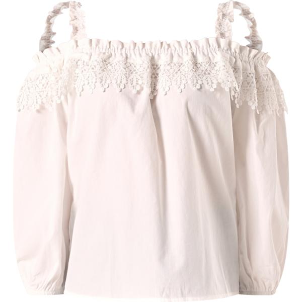 bluse Rinascimento bianco tinta unita