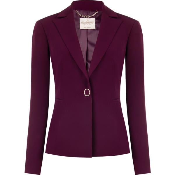 blazer Rinascimento rosso tinta unita
