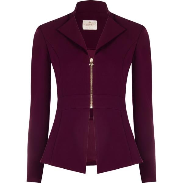 blazer Rinascimento marrone tinta unita