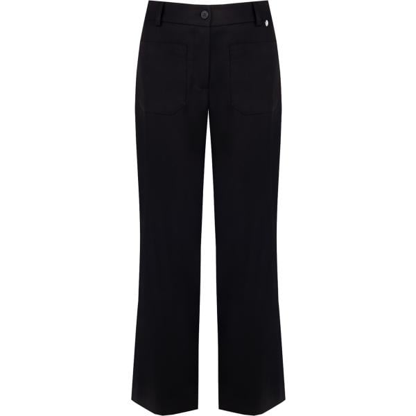 pantaloni Rinascimento nero tinta unita