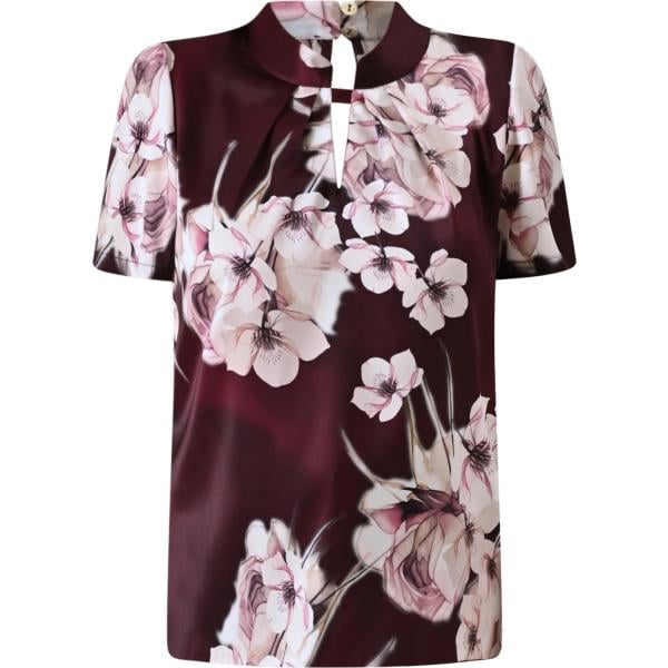 bluse Rinascimento nero a fiori