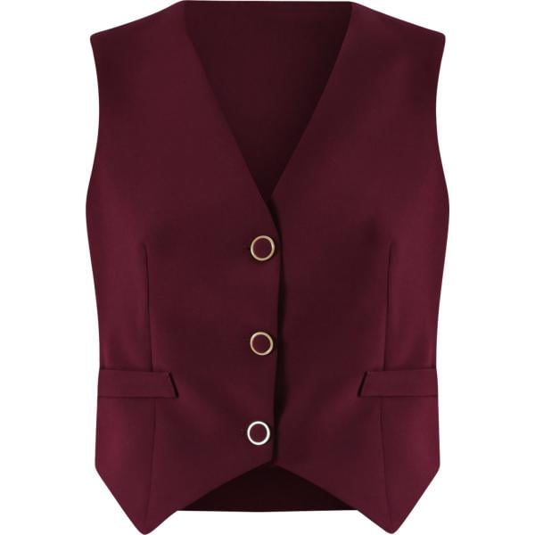 gilet Rinascimento rosso tinta unita