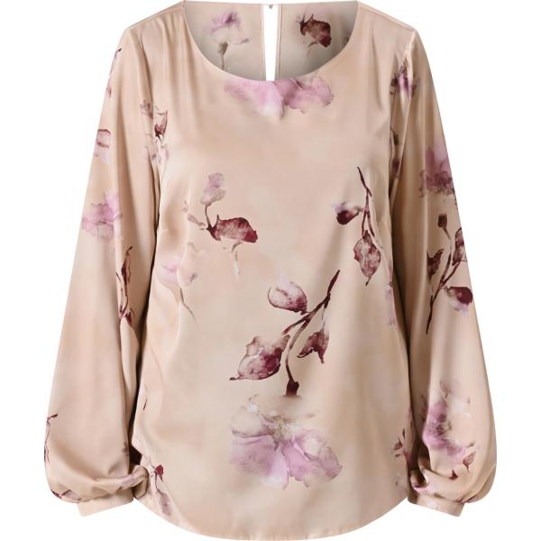 bluse Rinascimento marrone con stampe