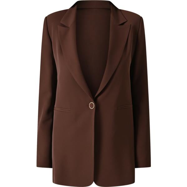 blazer Rinascimento marrone tinta unita