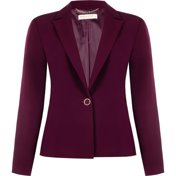 blazer Rinascimento marrone tinta unita