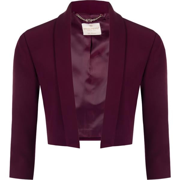 blazer Rinascimento marrone tinta unita