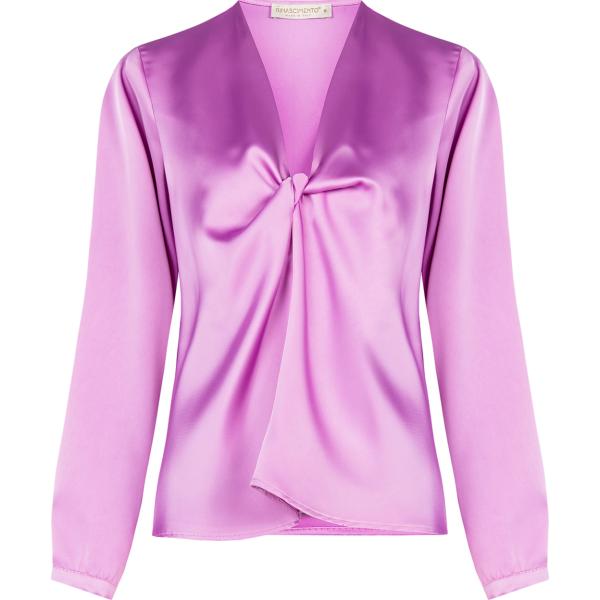 bluse Rinascimento rosa tinta unita