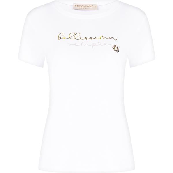t-shirt Rinascimento bianco con stampe