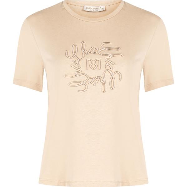 t-shirt Rinascimento marrone con stampe
