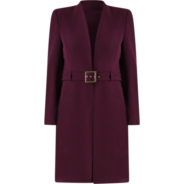 trench Rinascimento marrone geometrica