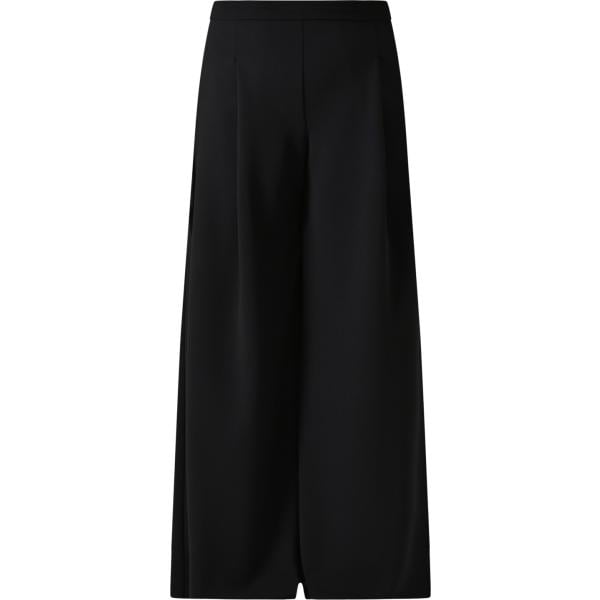 pantaloni a palazzo Rinascimento nero tinta unita