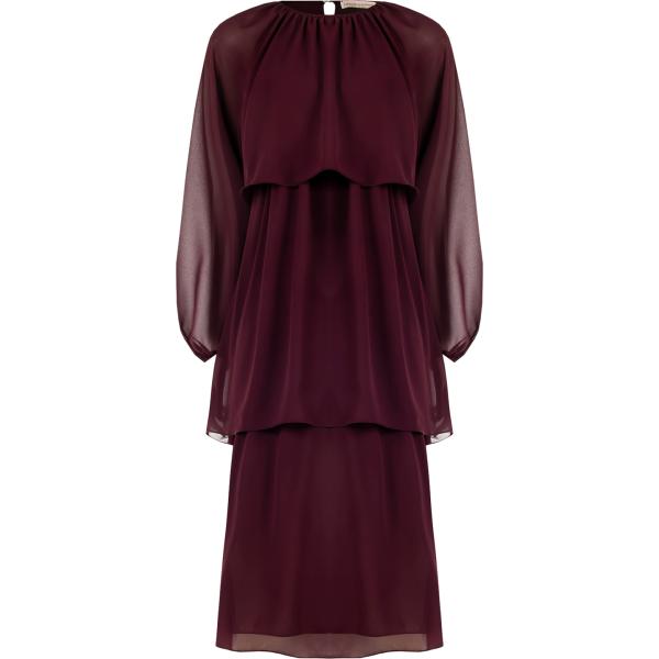 vestiti lunghi Rinascimento marrone tinta unita