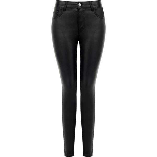 pantaloni skinny Rinascimento nero tinta unita