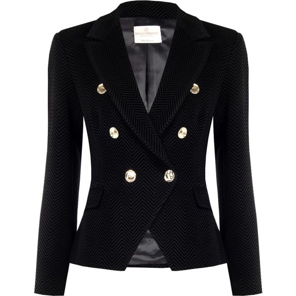 blazer Rinascimento nero tinta unita