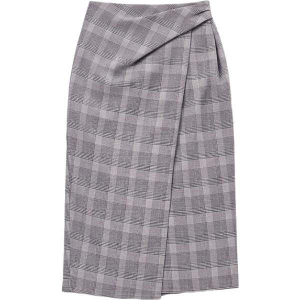 gonne longuette Rinascimento grigio a quadri