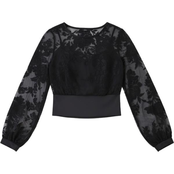 bluse Rinascimento nero a fiori