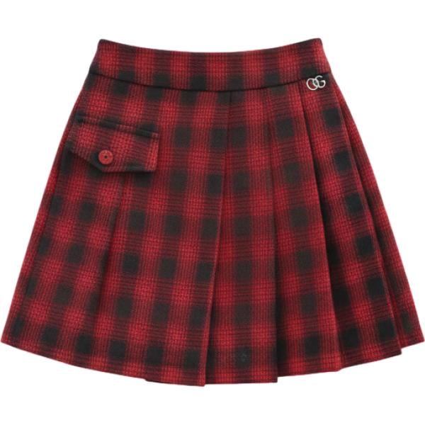 minigonne Rinascimento rosso scozzese