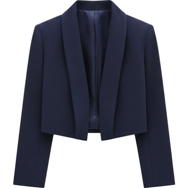 bolero Rinascimento blu tinta unita