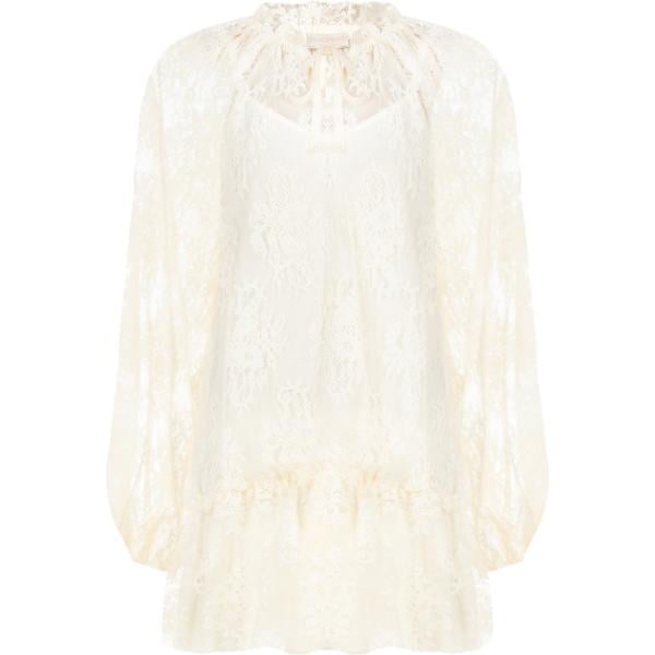 vestiti corti Rinascimento bianco a fiori