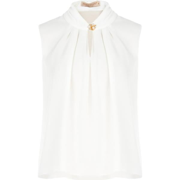 top Rinascimento bianco tinta unita