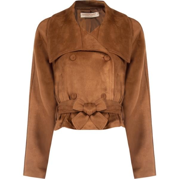 blazer Rinascimento marrone tinta unita