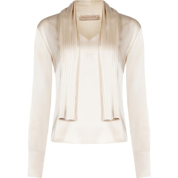 bluse Rinascimento bianco tinta unita