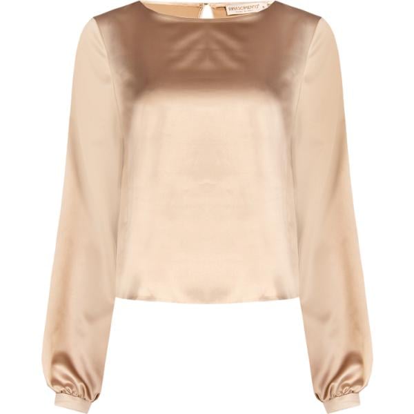 bluse Rinascimento marrone tinta unita
