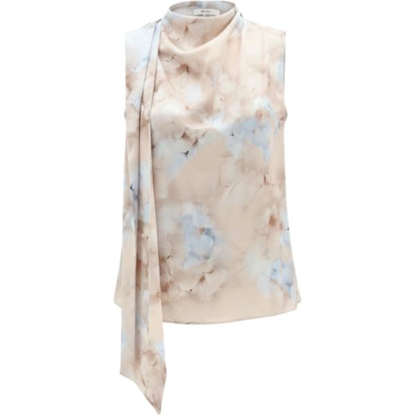 top Rinascimento viola con stampe