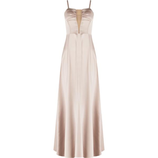 vestiti lunghi Rinascimento grigio tinta unita