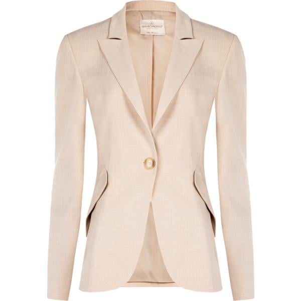 blazer Rinascimento marrone tinta unita