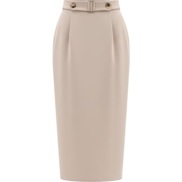 gonne longuette Rinascimento marrone tinta unita