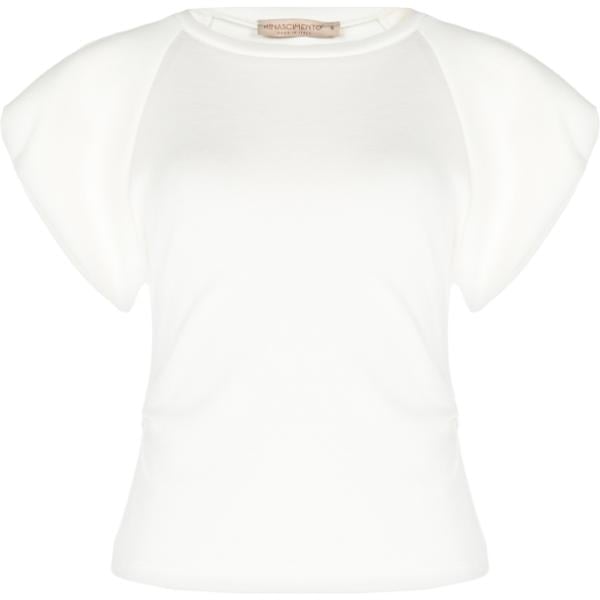 t-shirt Rinascimento bianco tinta unita