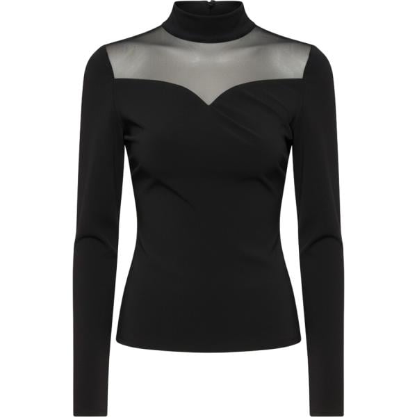 bluse Rinascimento nero tinta unita