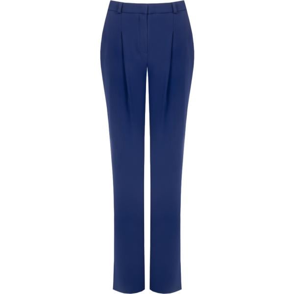 pantaloni Rinascimento blu tinta unita