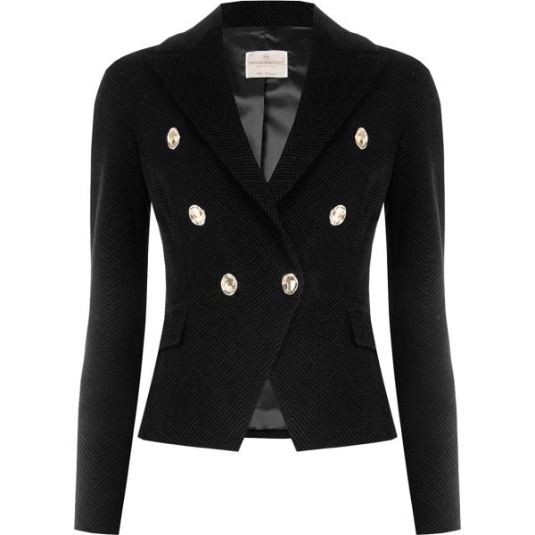 blazer Rinascimento nero tinta unita