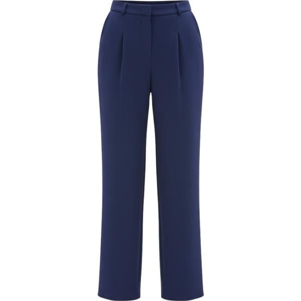 pantaloni Rinascimento blu tinta unita