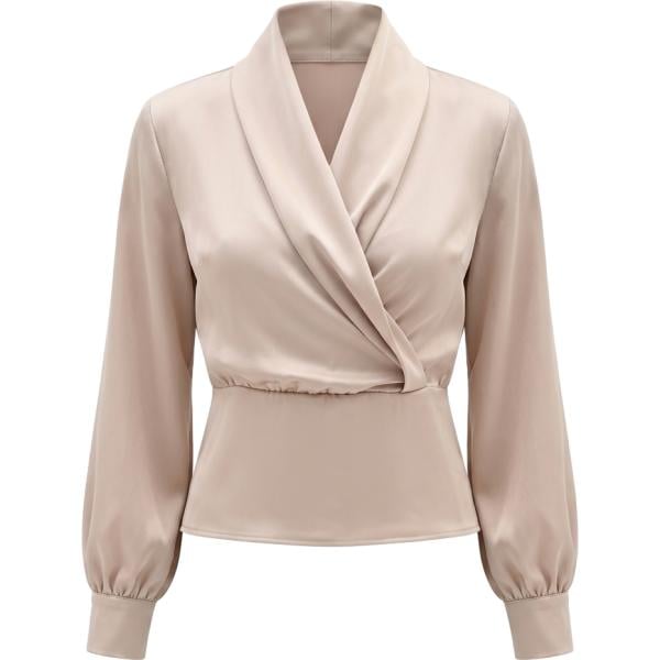 bluse Rinascimento marrone tinta unita