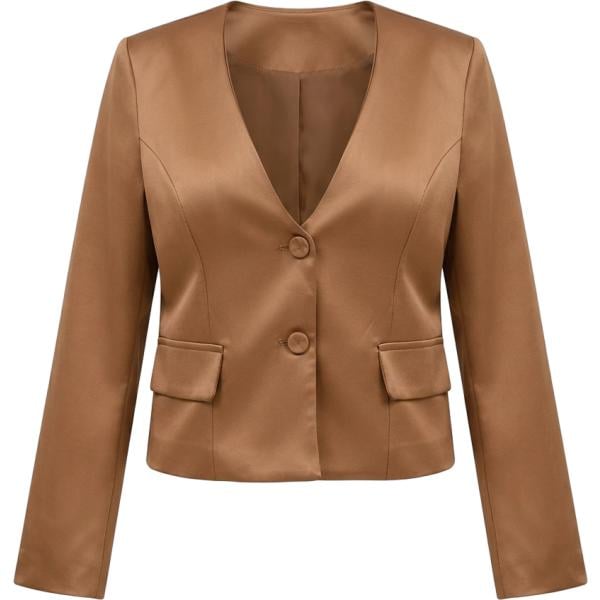 blazer Rinascimento marrone tinta unita