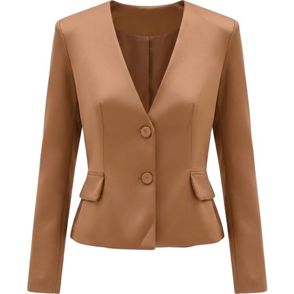 blazer Rinascimento marrone tinta unita