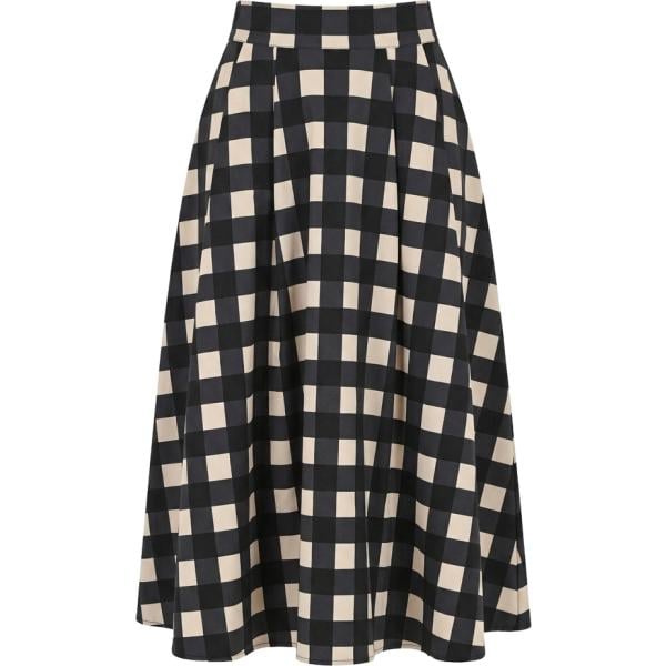 gonne longuette Rinascimento nero a quadri