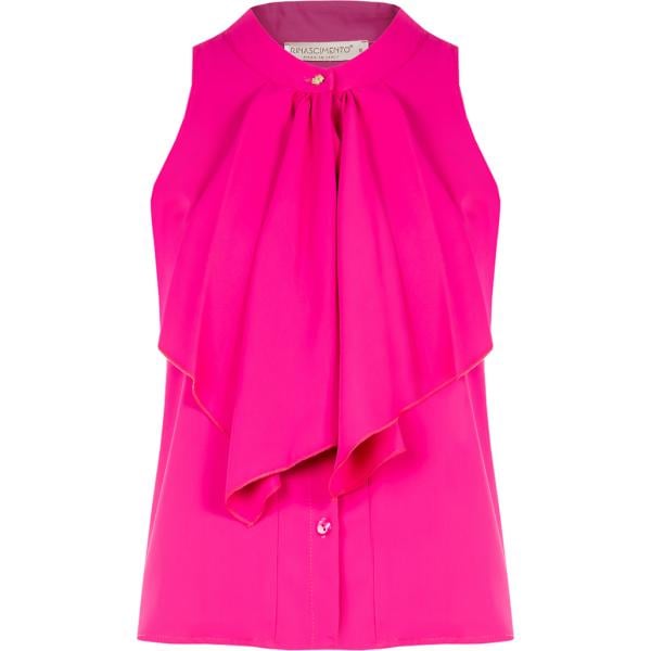 canottiere Rinascimento rosa tinta unita