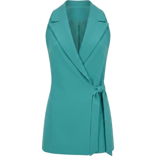 gilet Rinascimento blu tinta unita