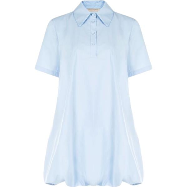 vestiti chemisier Rinascimento blu tinta unita